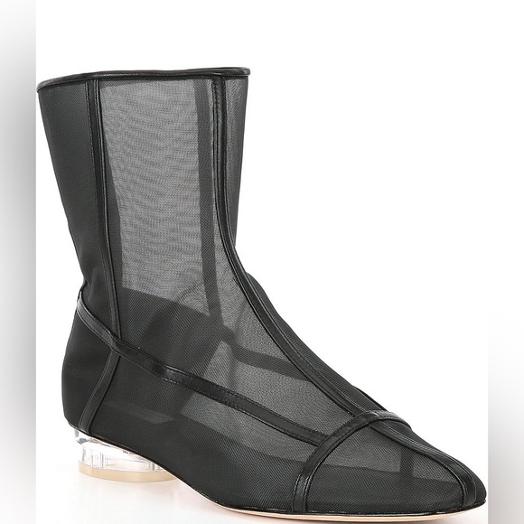 NWT Antonio Melani x Elizabeth Damrich Femme Cage Mesh Dress Booties  Sz 8 - Picture 3 of 15